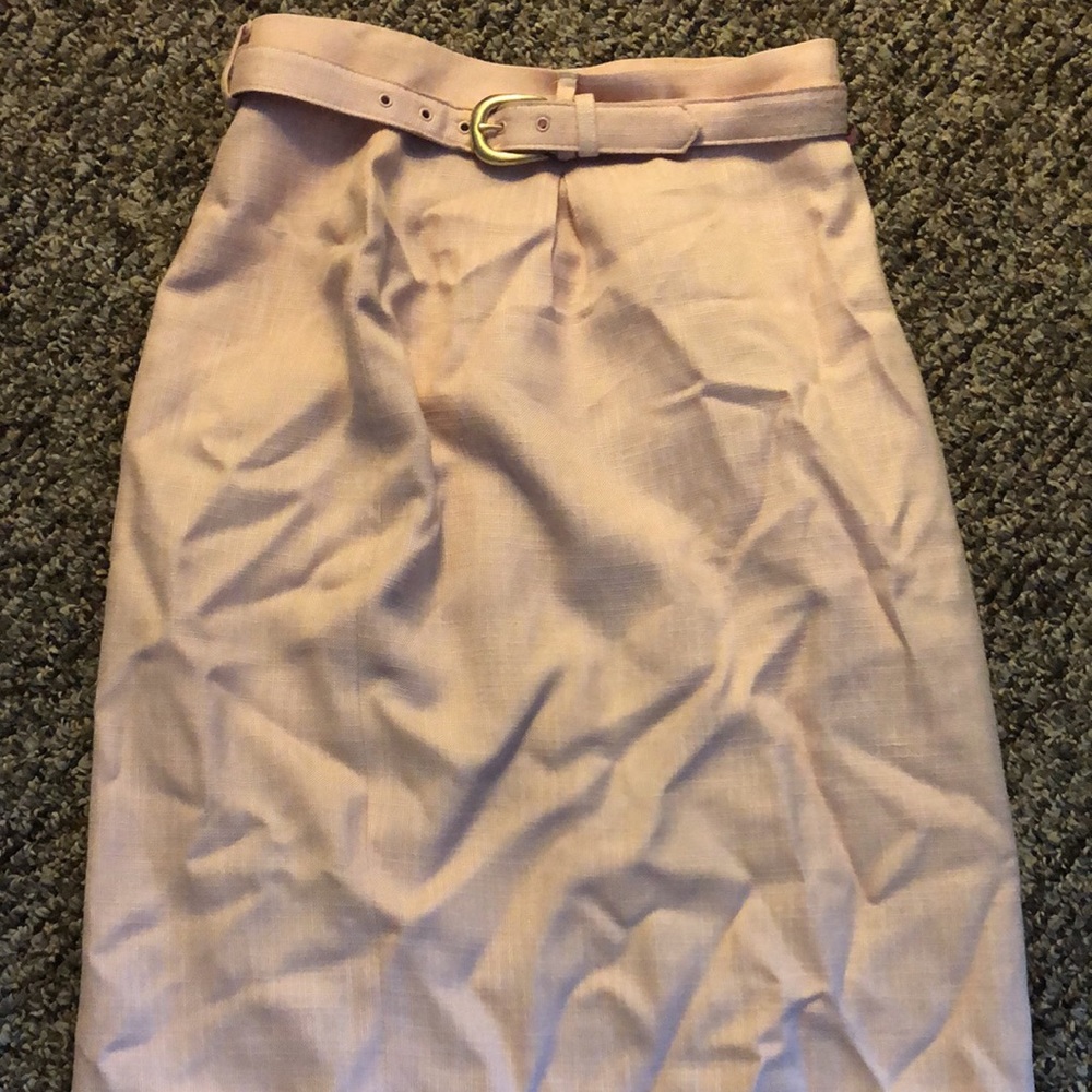 Long pink skirt